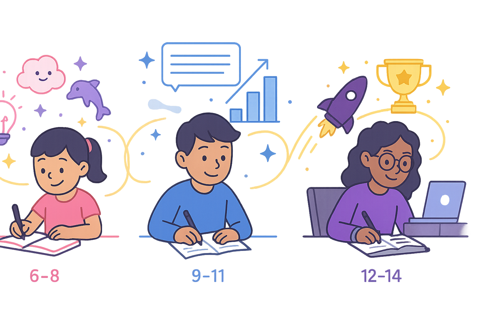 Age journey for young authors